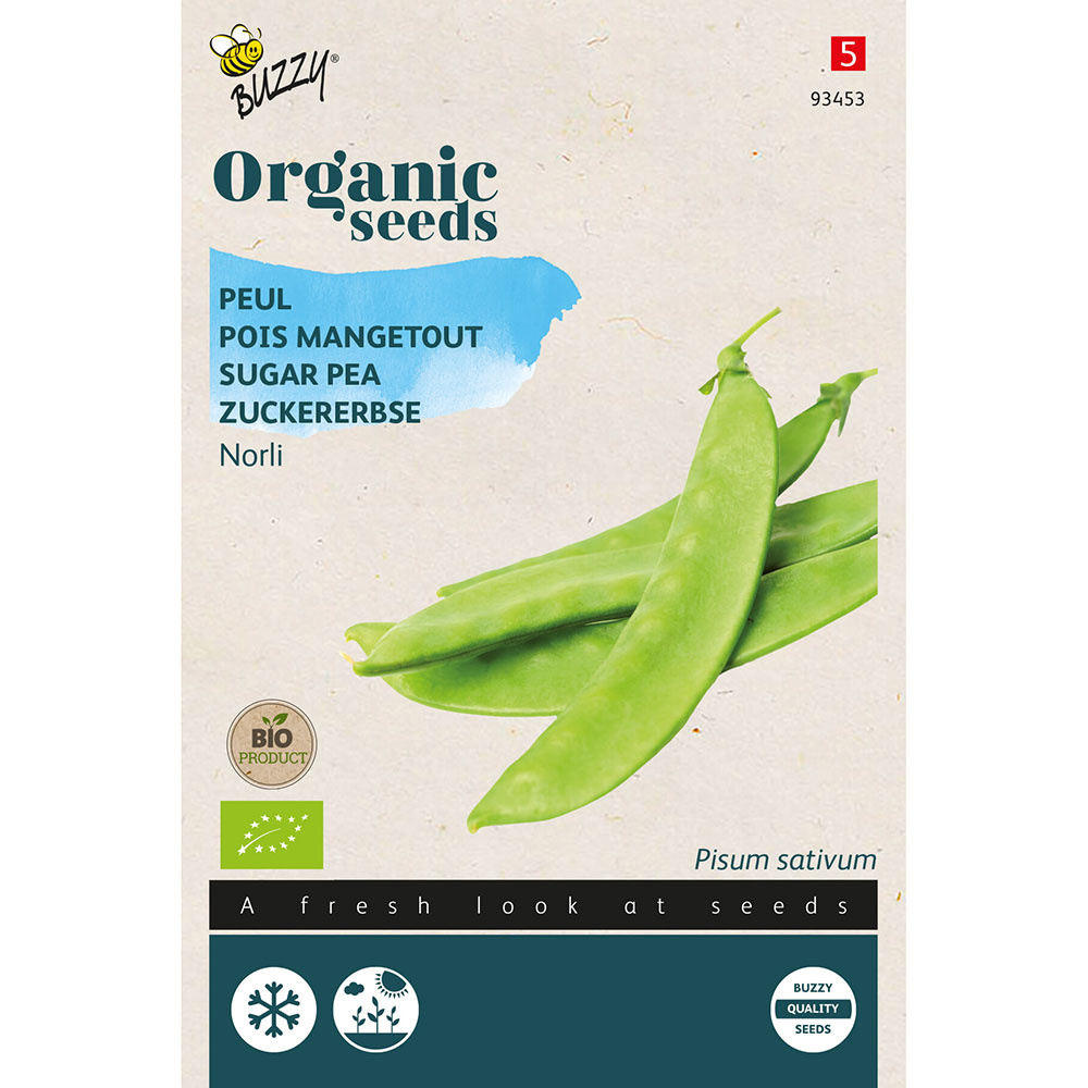 Buzzy Seeds® Organic Sugar Pea - Norli (BIO)