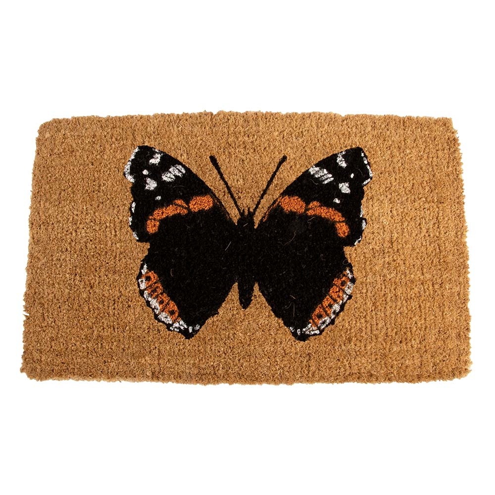 Butterfly Doormat - Red Admiral