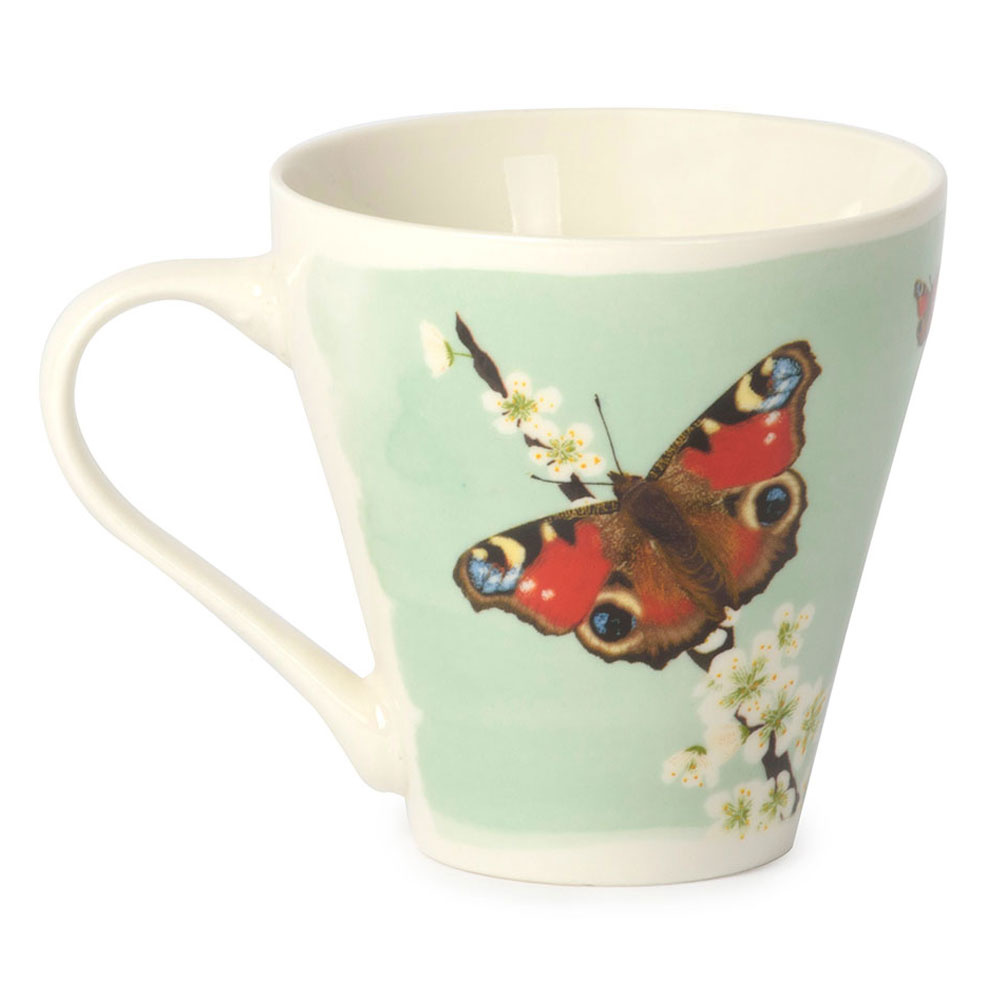 Peacock Butterfly Mug by Myrte