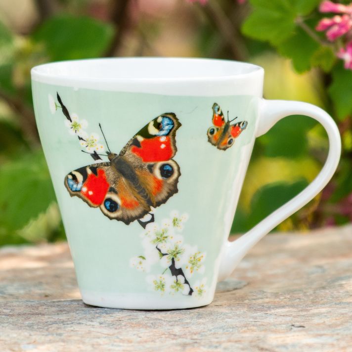 Peacock Butterfly Mug by Myrte