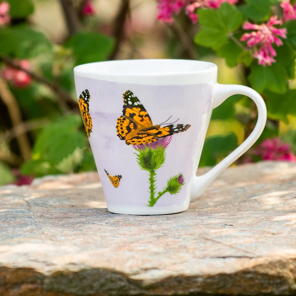 Painted Lady Butterfly Mug by Myrte