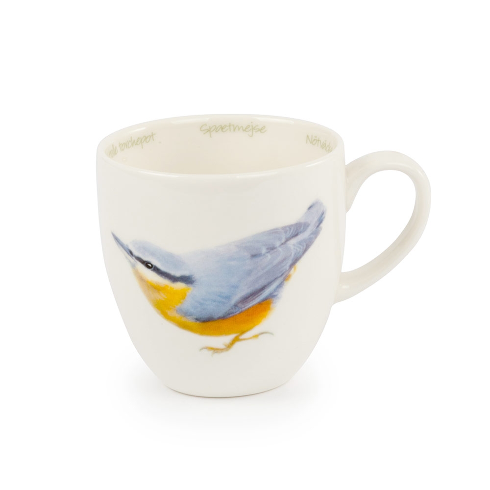 Nuthatch Mug by Elwin van der Kolk