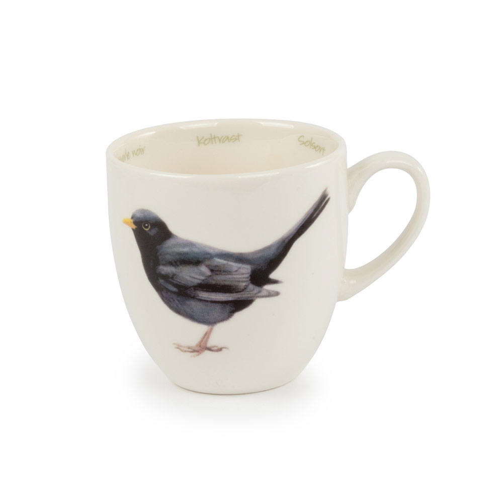 Blackbird Mug by Elwin van der Kolk