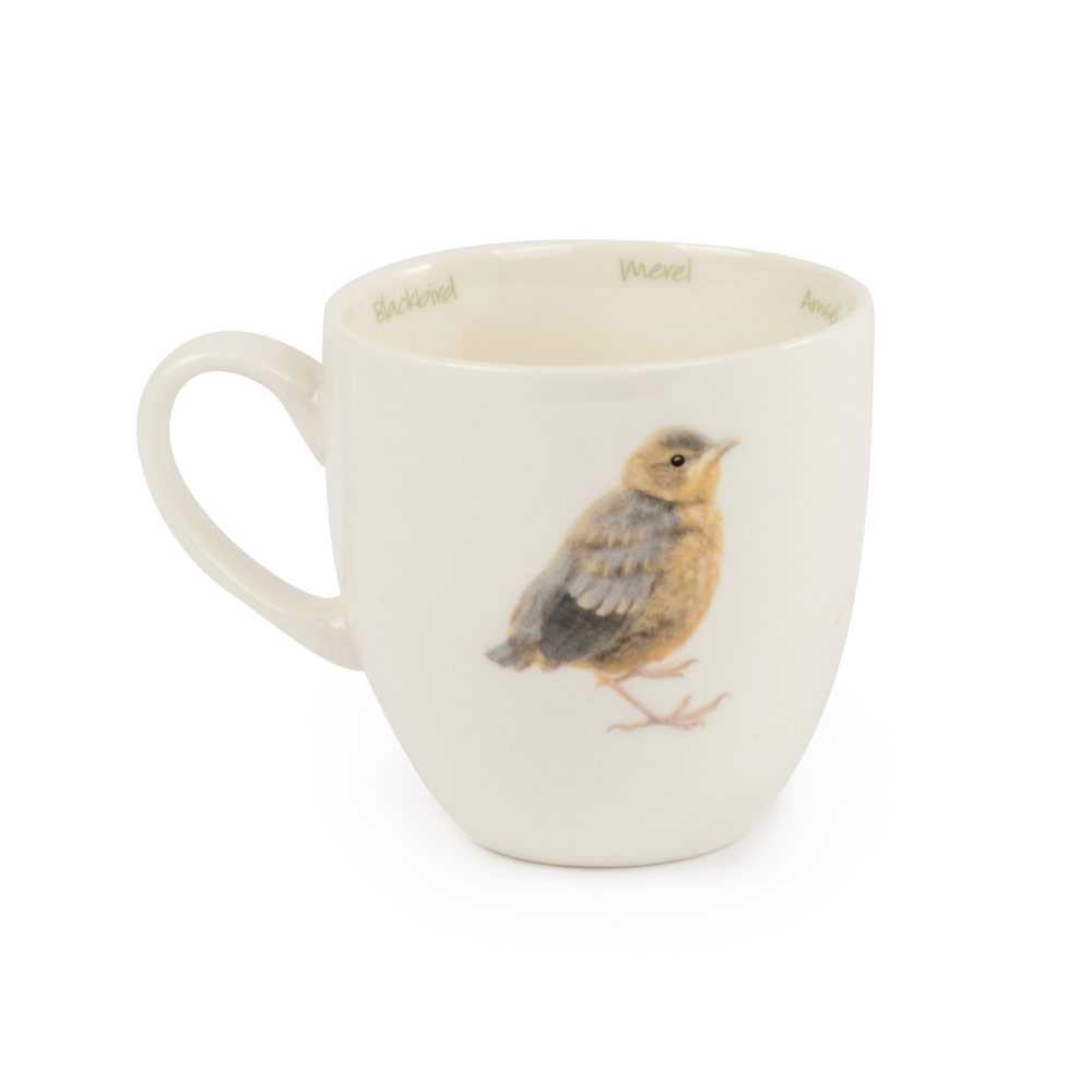 Blackbird Mug by Elwin van der Kolk