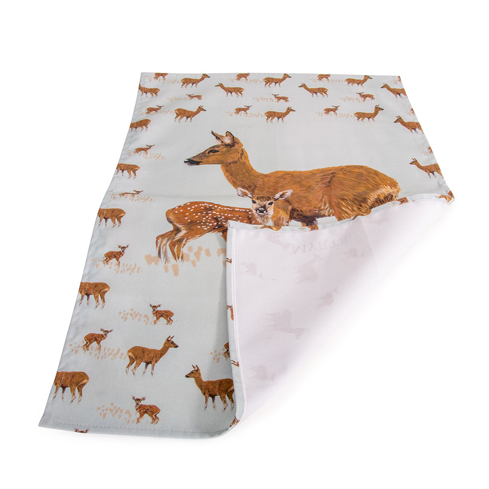 Deer Tea Towel by Myrte