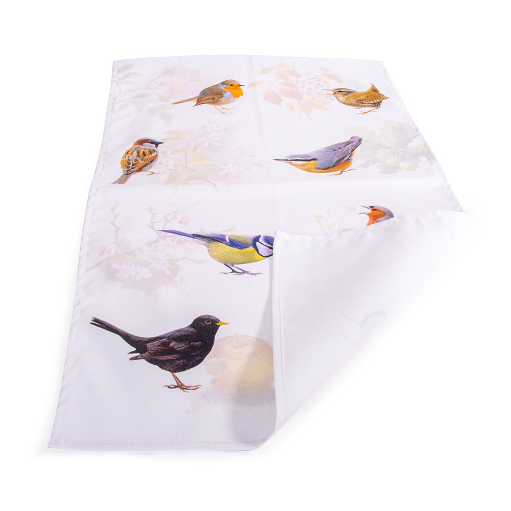 Garden Birds Tea Towel by Elwin van der Kolk