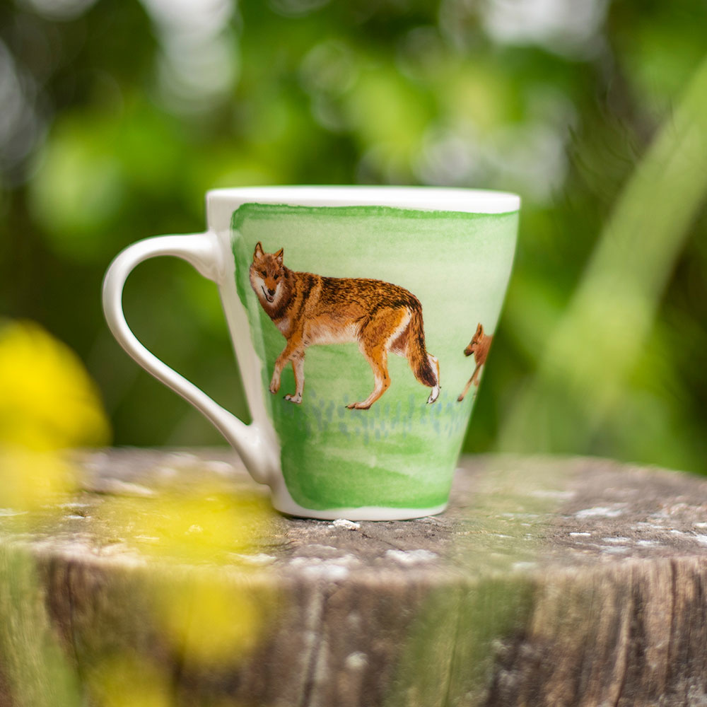 Wolf Mug by Myrte