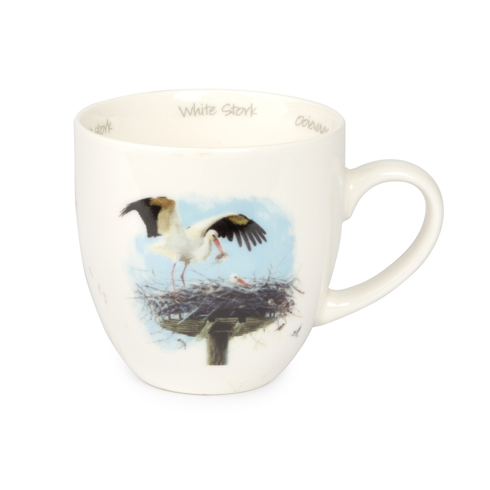 Stork Mug by Elwin van der Kolk