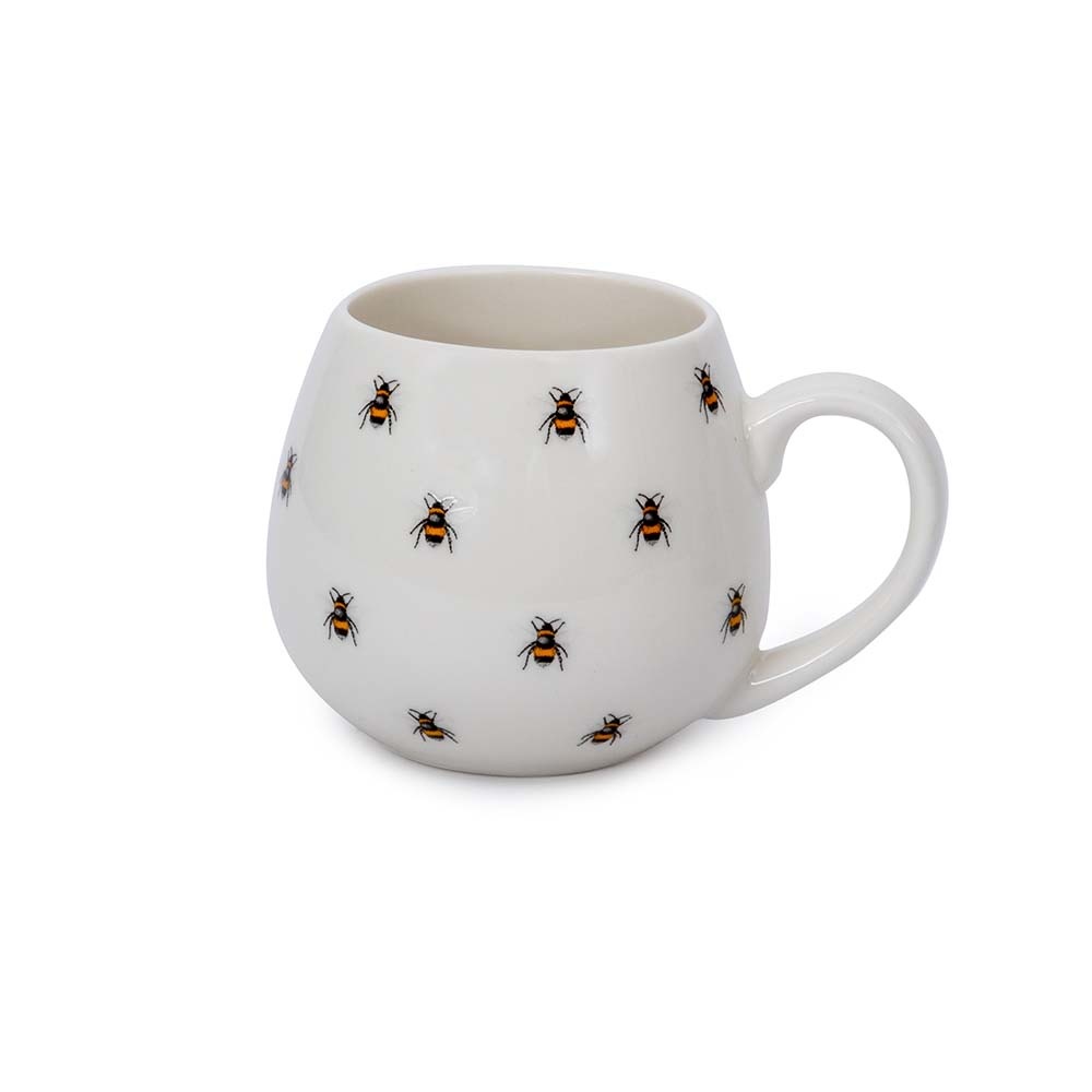 Bee Print Rounded Mug