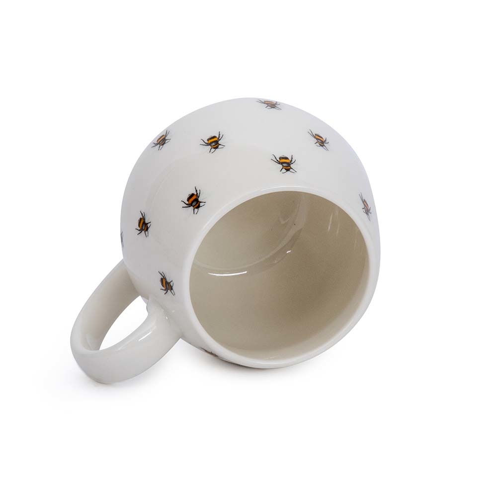 Bee Print Rounded Mug