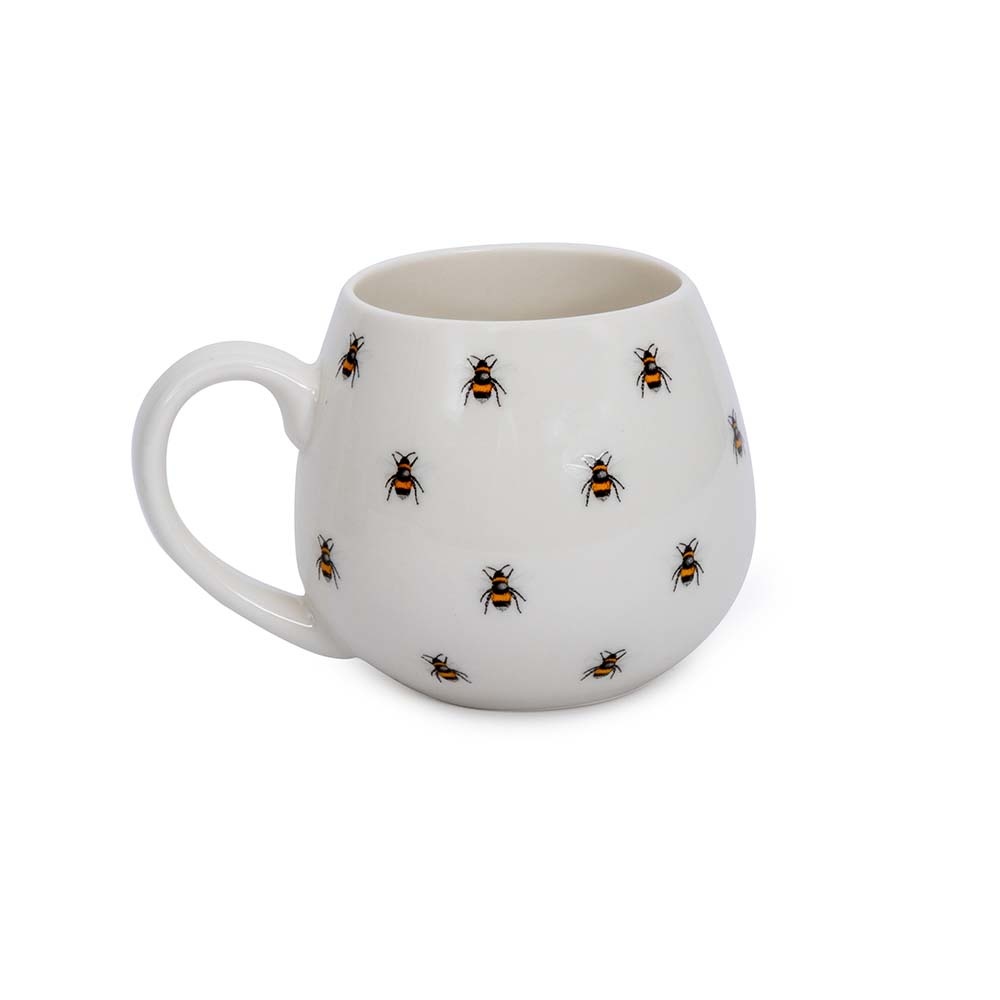 Bee Print Rounded Mug