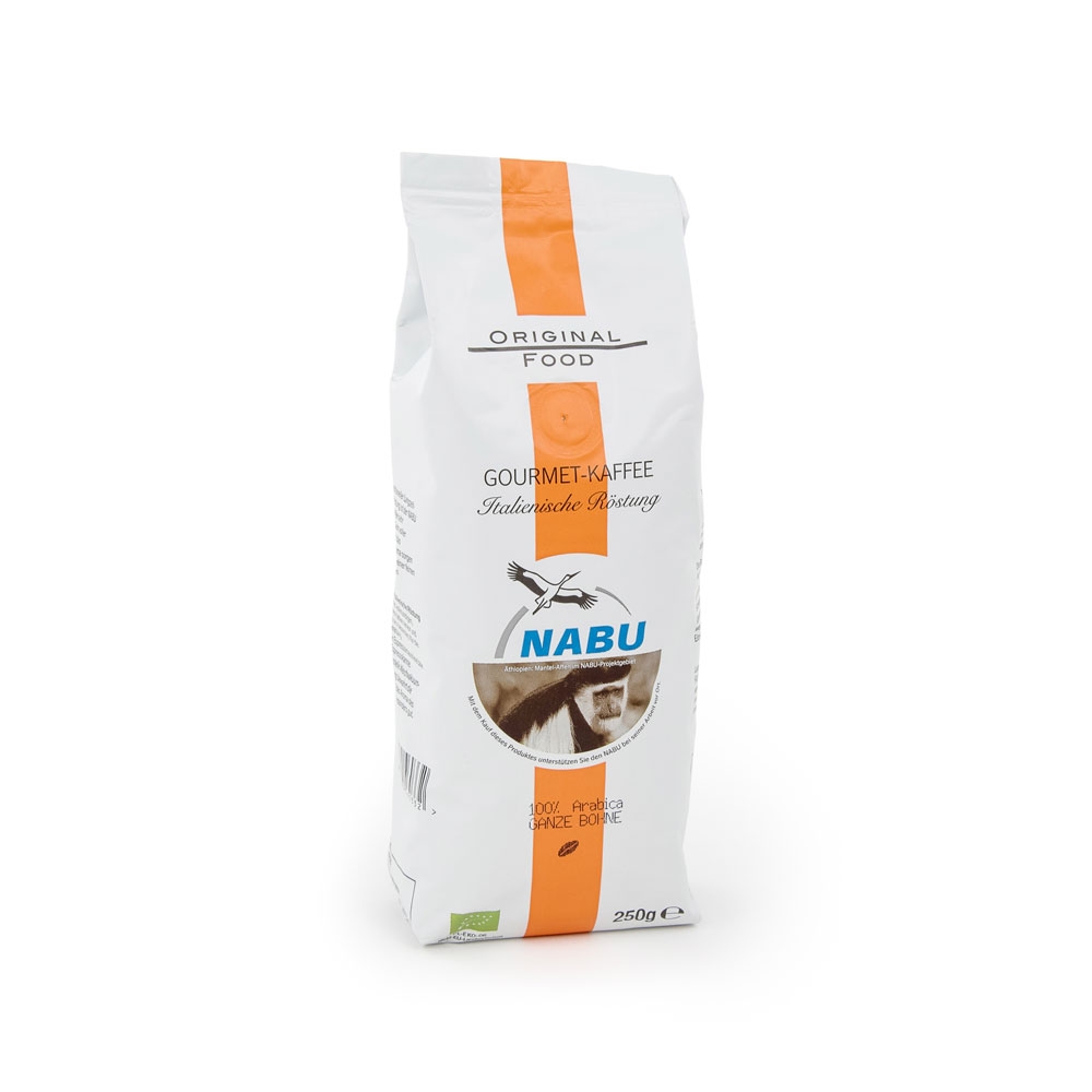 NABU, Gourmet-Kaffee, Italienische Röstung, ganze Bohnen, 250g 