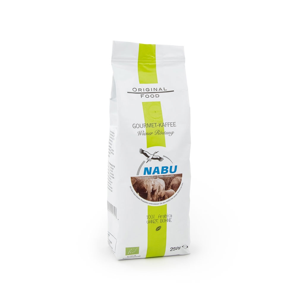 NABU, Gourmet-Kaffee, Wiener Röstung, ganze Bohnen 250g 