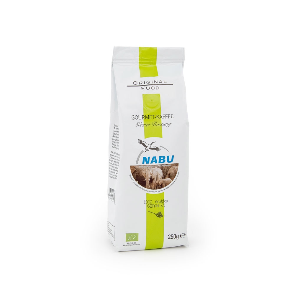 NABU, Gourmet-Kaffee, Wiener Röstung, gemahlen, 250g