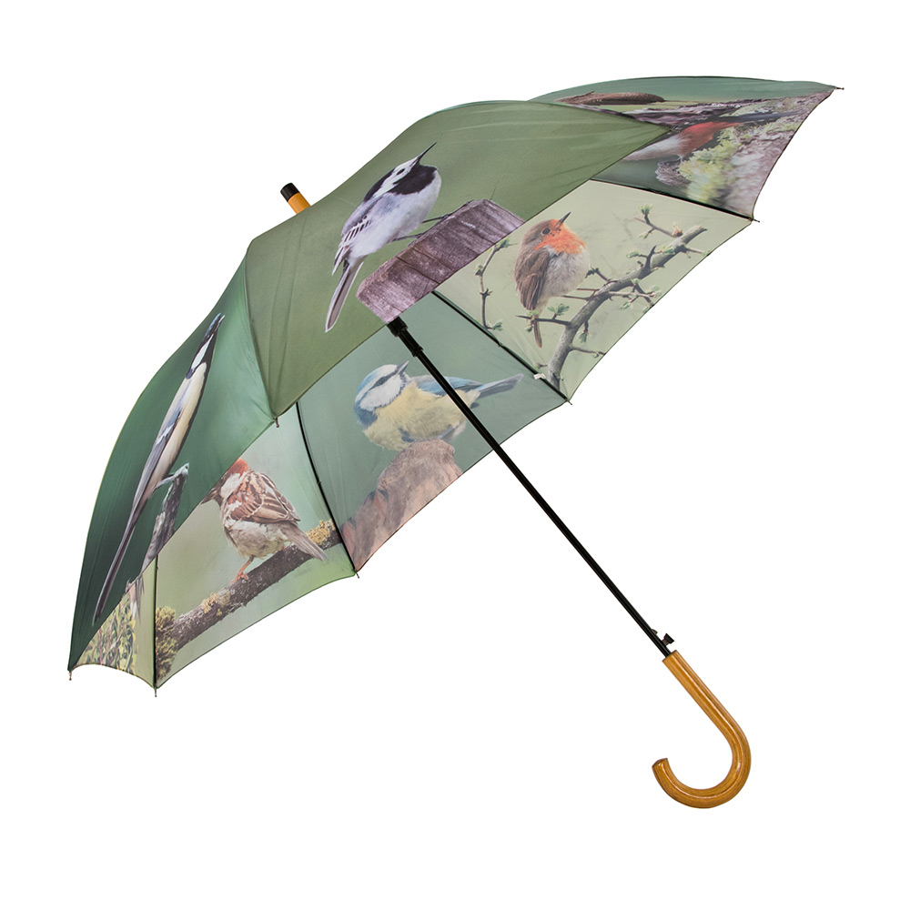 Parapluie avec oiseaux du jardin