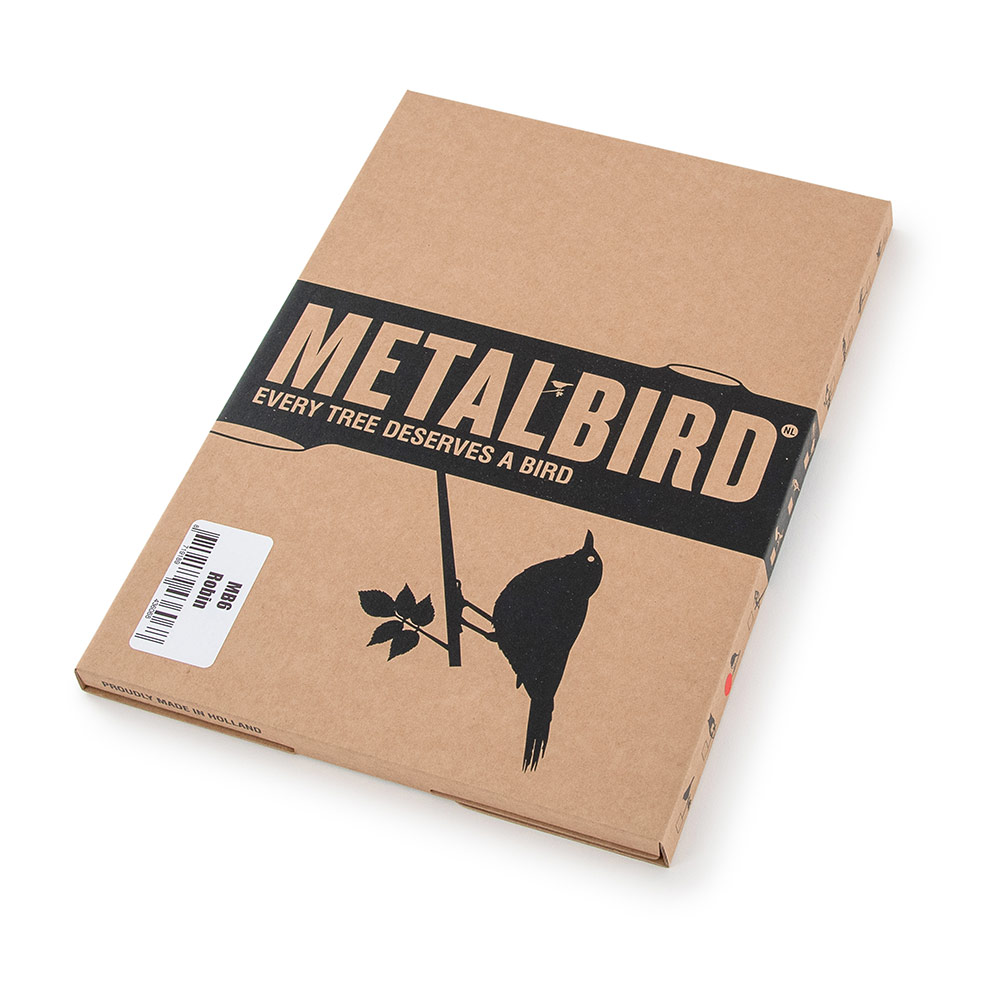 Metalbird Rødhalsskulptur