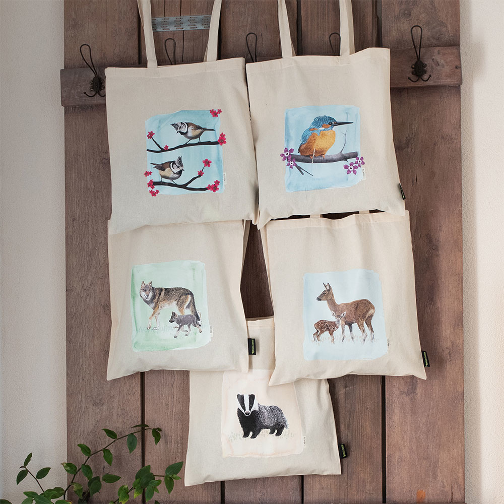 Myrte Crested Tit Cotton Bag 