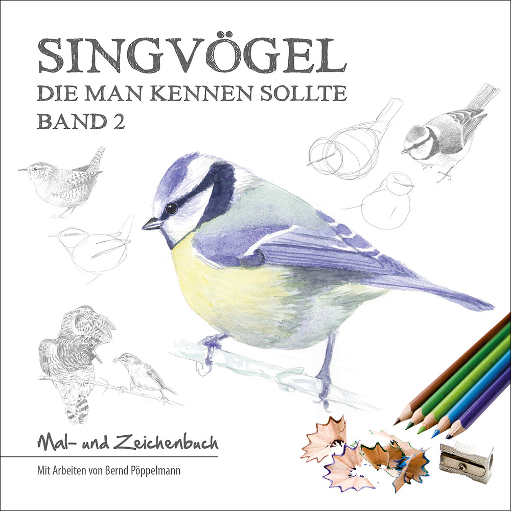 Singvögel die man kennen sollte, Malbuch, Band 2