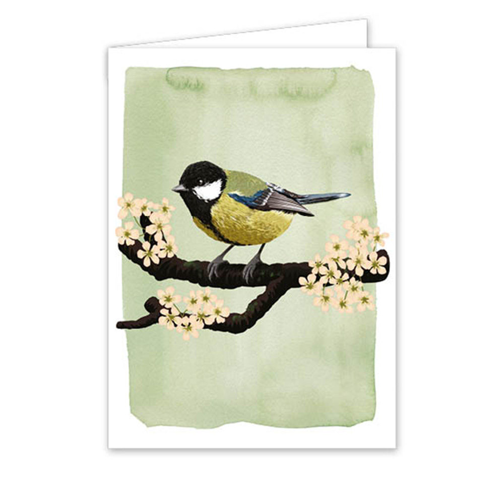 Myrte Great Tit Card