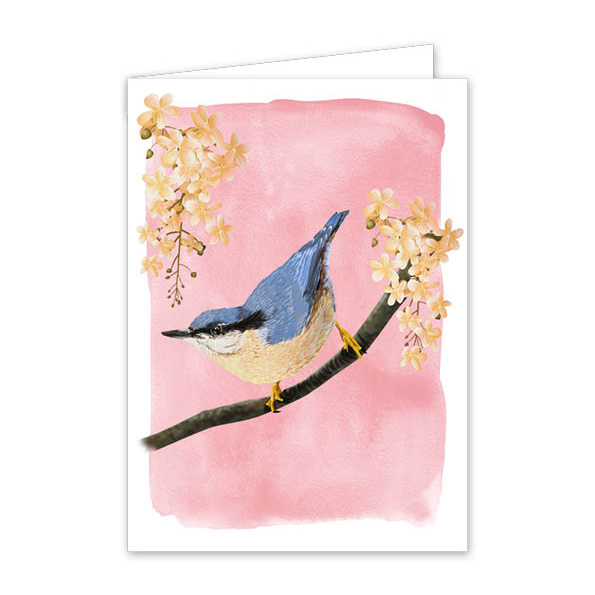 Myrte Nuthatch Greeting Card 