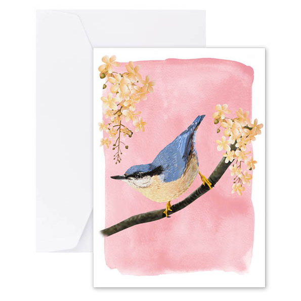 Myrte Nuthatch Greeting Card 