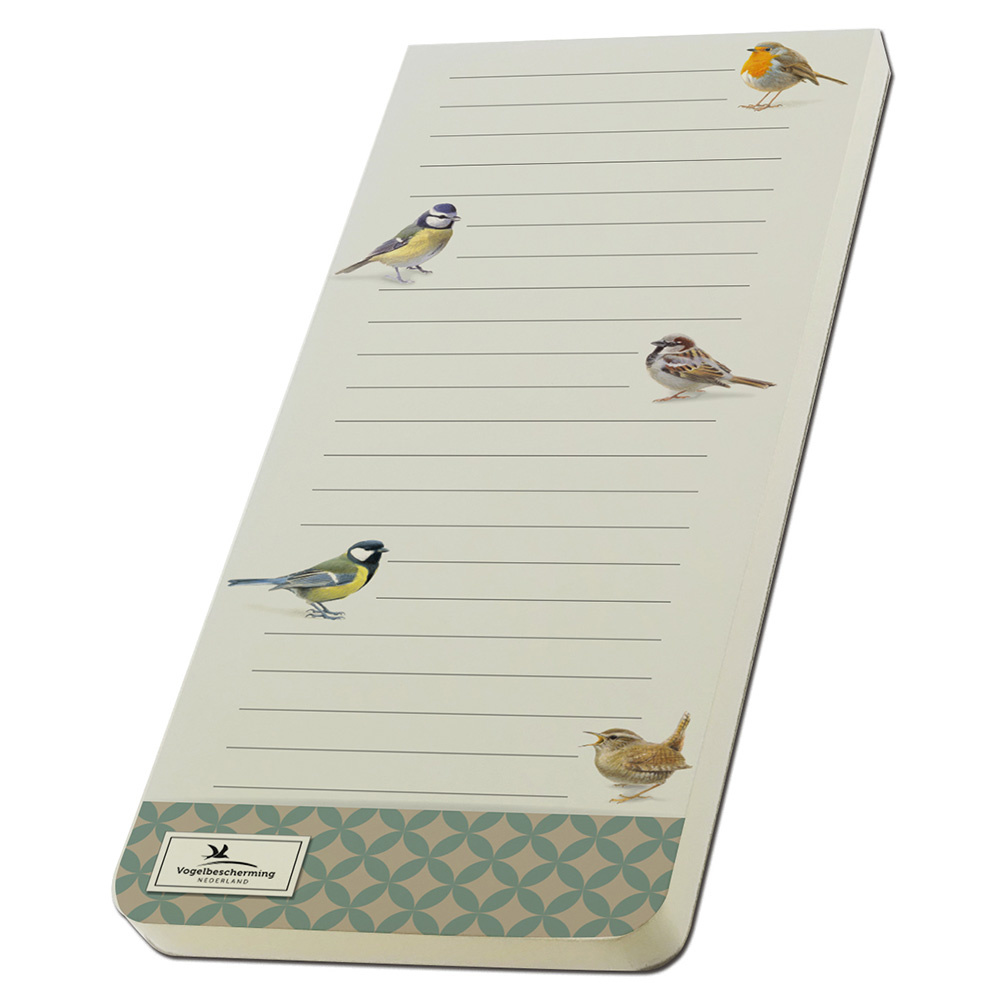 Garden Birds Magnetic To-do Pad by Elwin van der Kolk