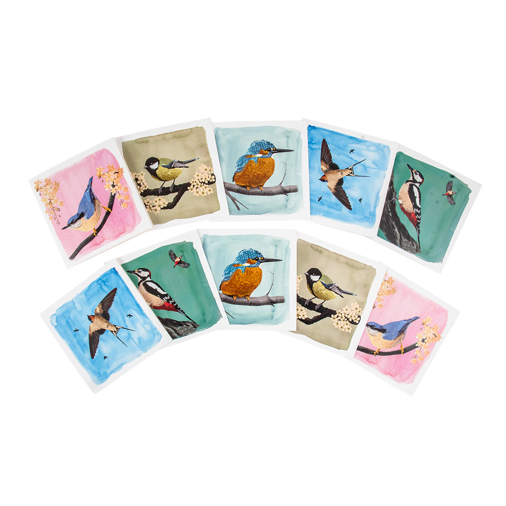 Sélection de cartes de voeux Myrte - 2 x 5 choix