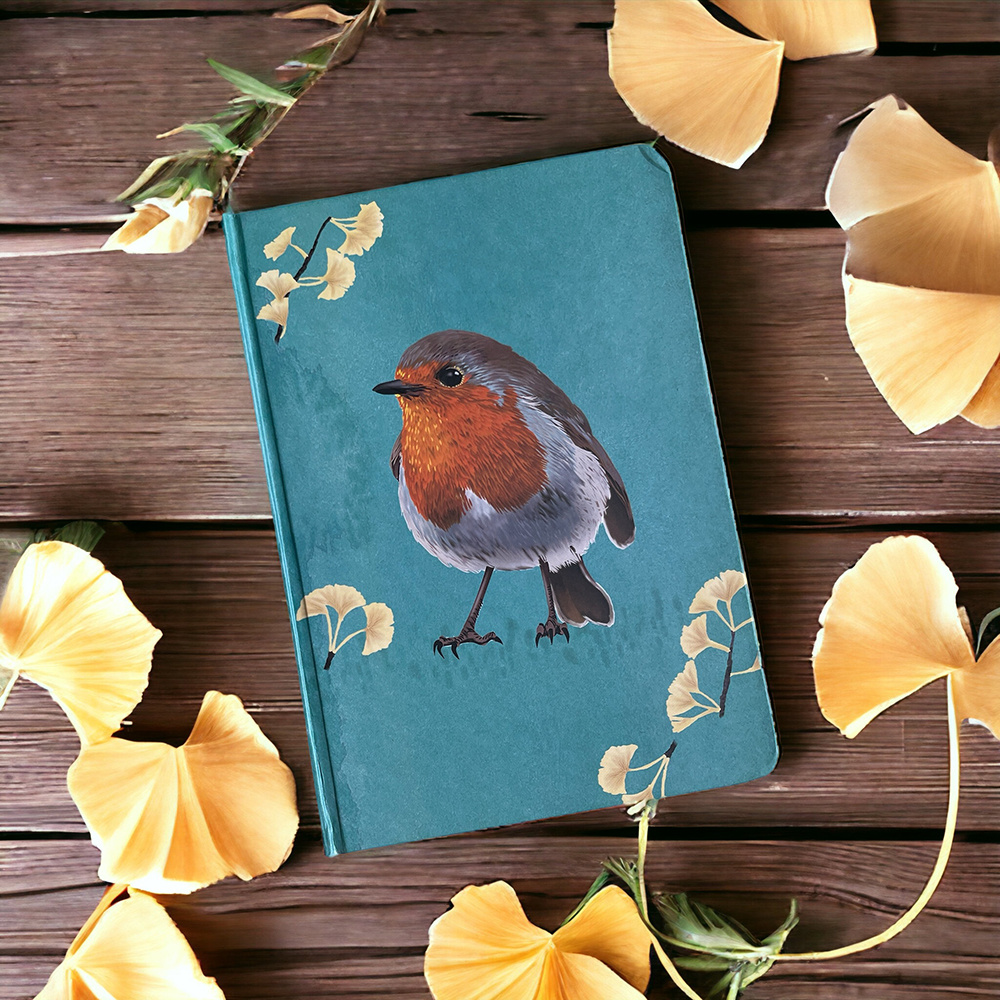 Roodborst Notitieboek Myrte