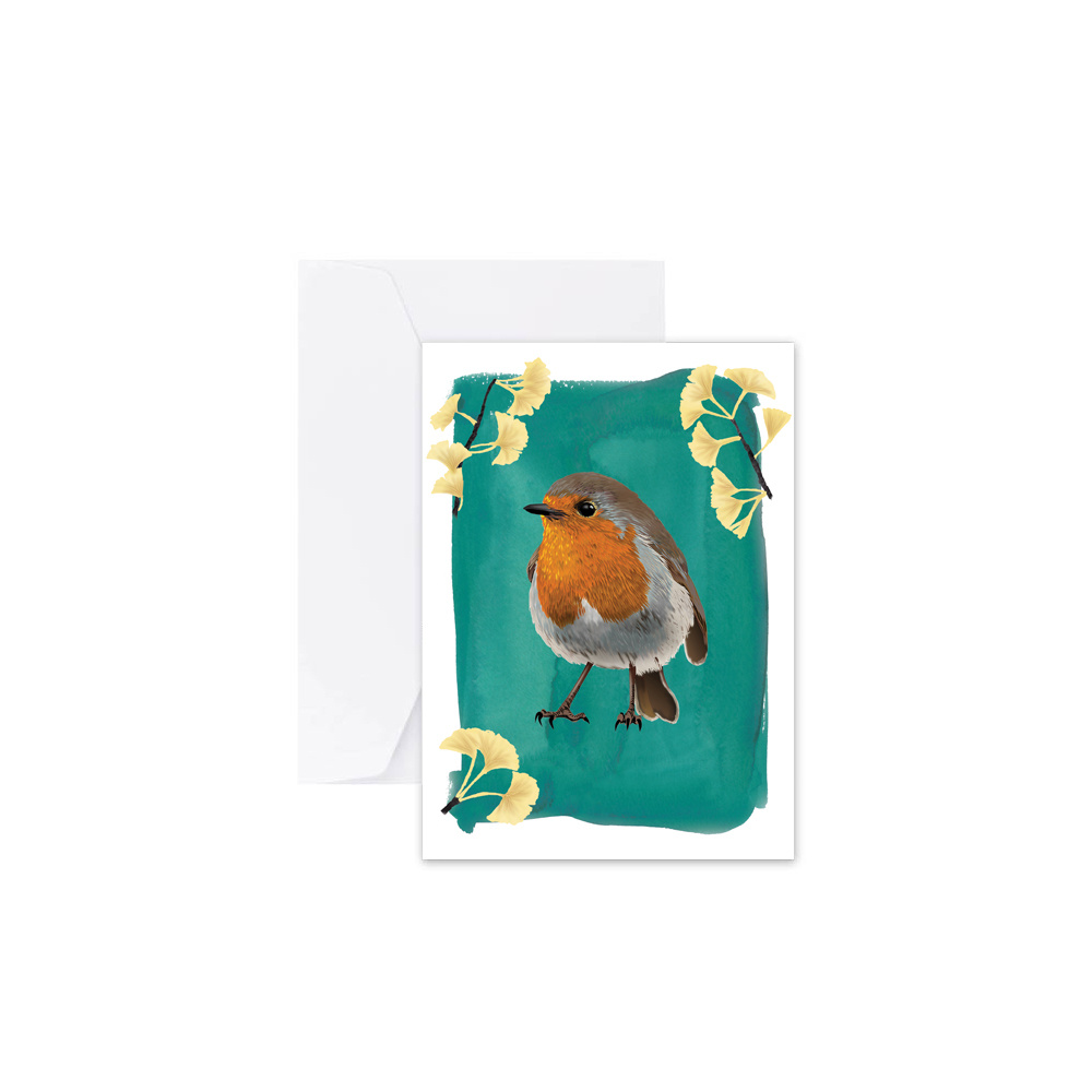 Myrte Robin Greeting Card