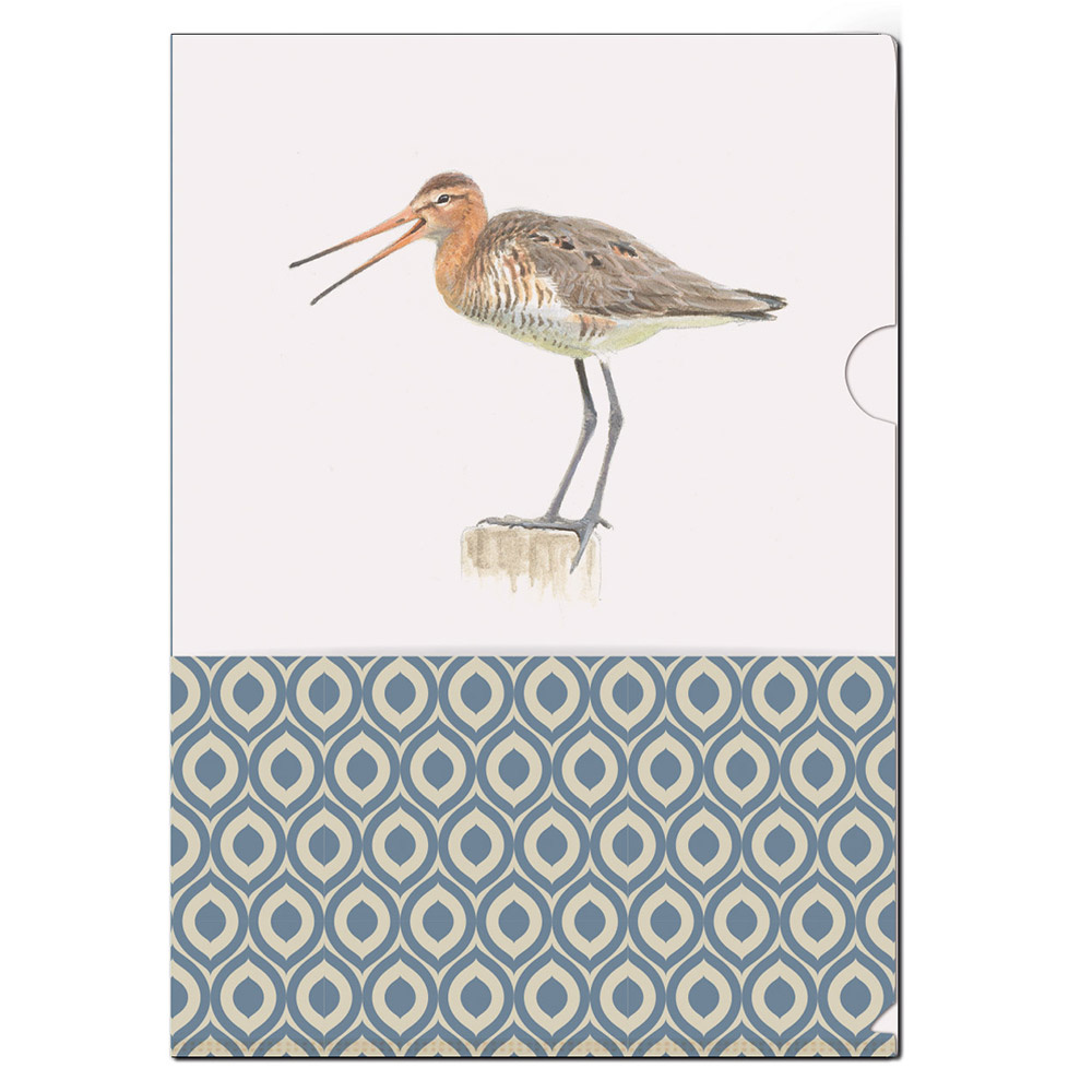 Black-tailed Godwit L-Folder by Elwin van der Kolk