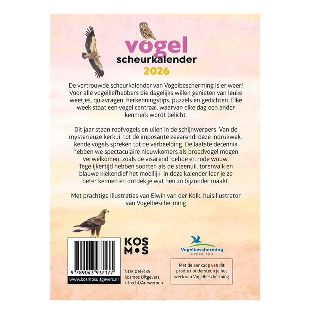 Vogelscheurkalender 2026
