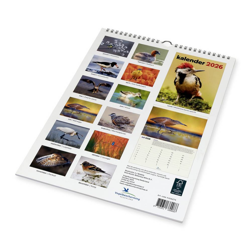 Vogelbescherming Kalender 2026