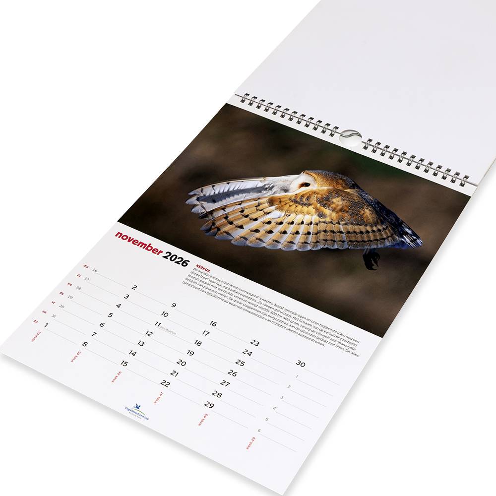 Vogelbescherming Kalender 2026