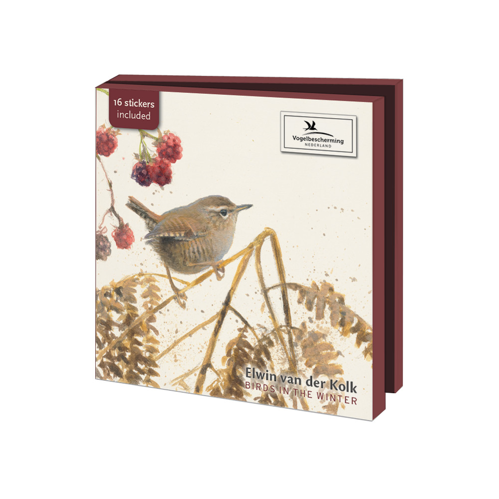 Wenskaartenset Vogelbescherming - vogels in de winter