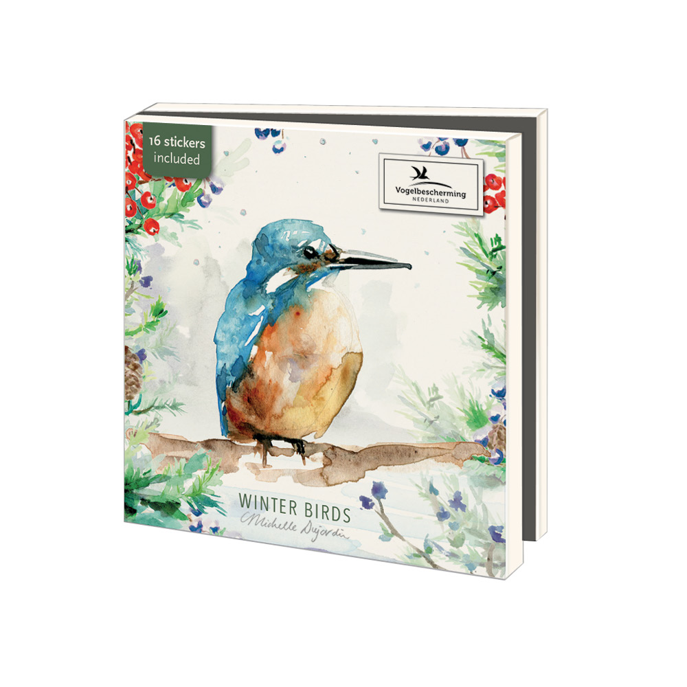 Wenskaartenset Vogelbescherming - wintervogels