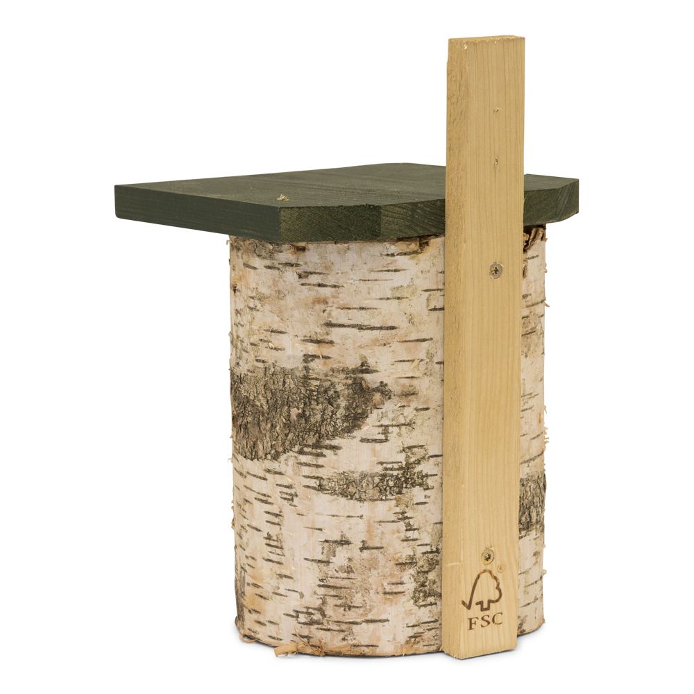 National Trust 28mm Nest Box Birch Log