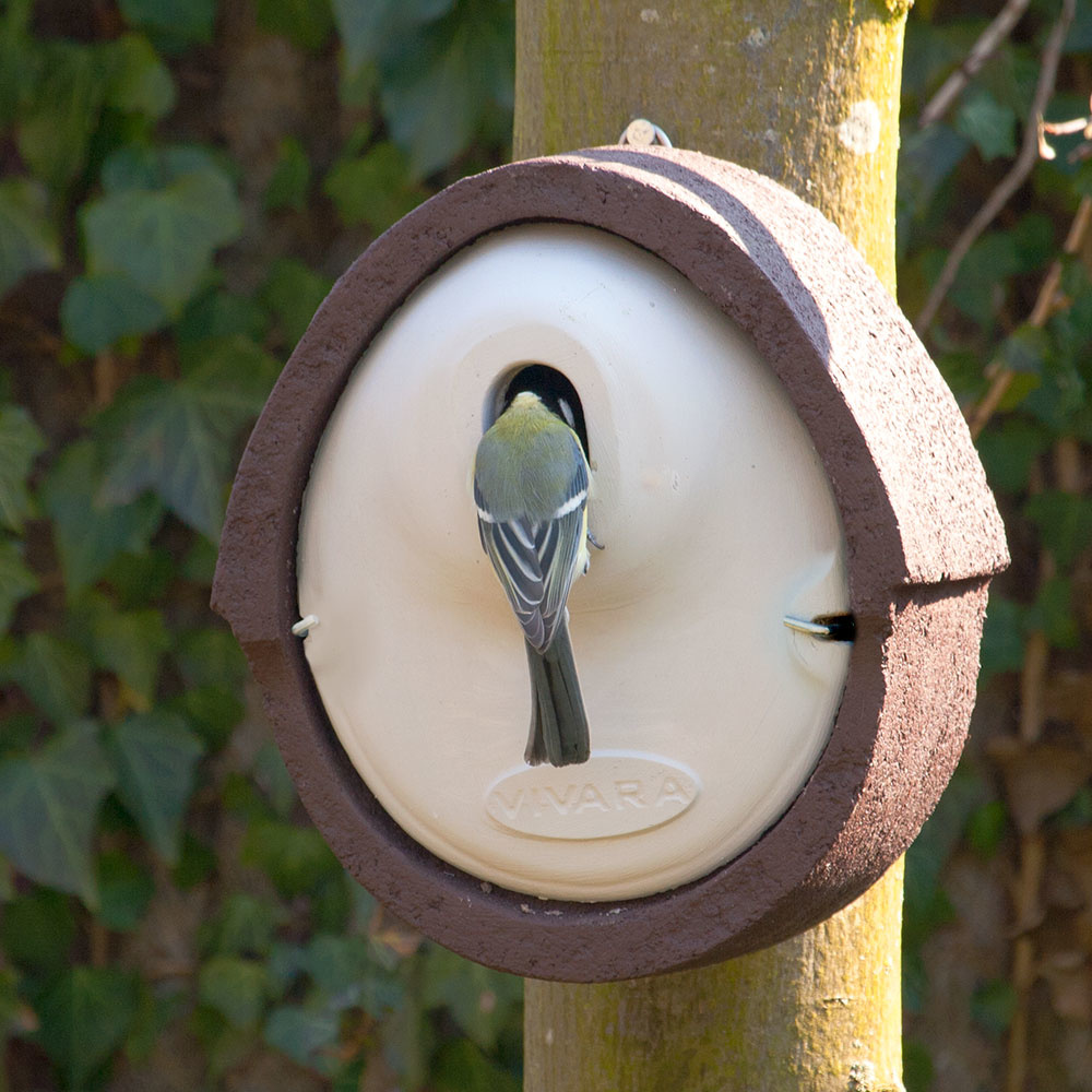 WoodStone® Alicante 32mm Oval Hole Nest Box (Brown)