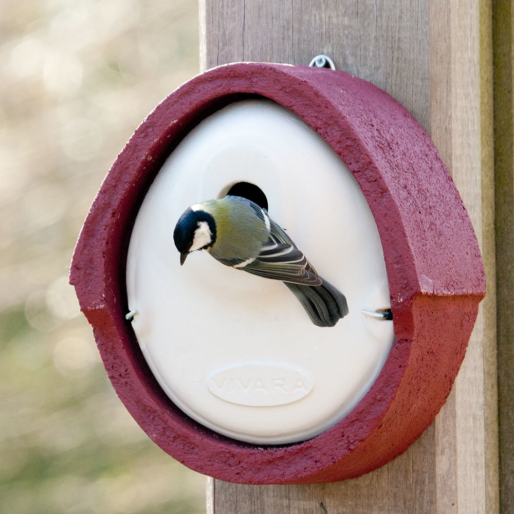 WoodStone® Alicante 32mm Oval Hole Nest Box (Red)