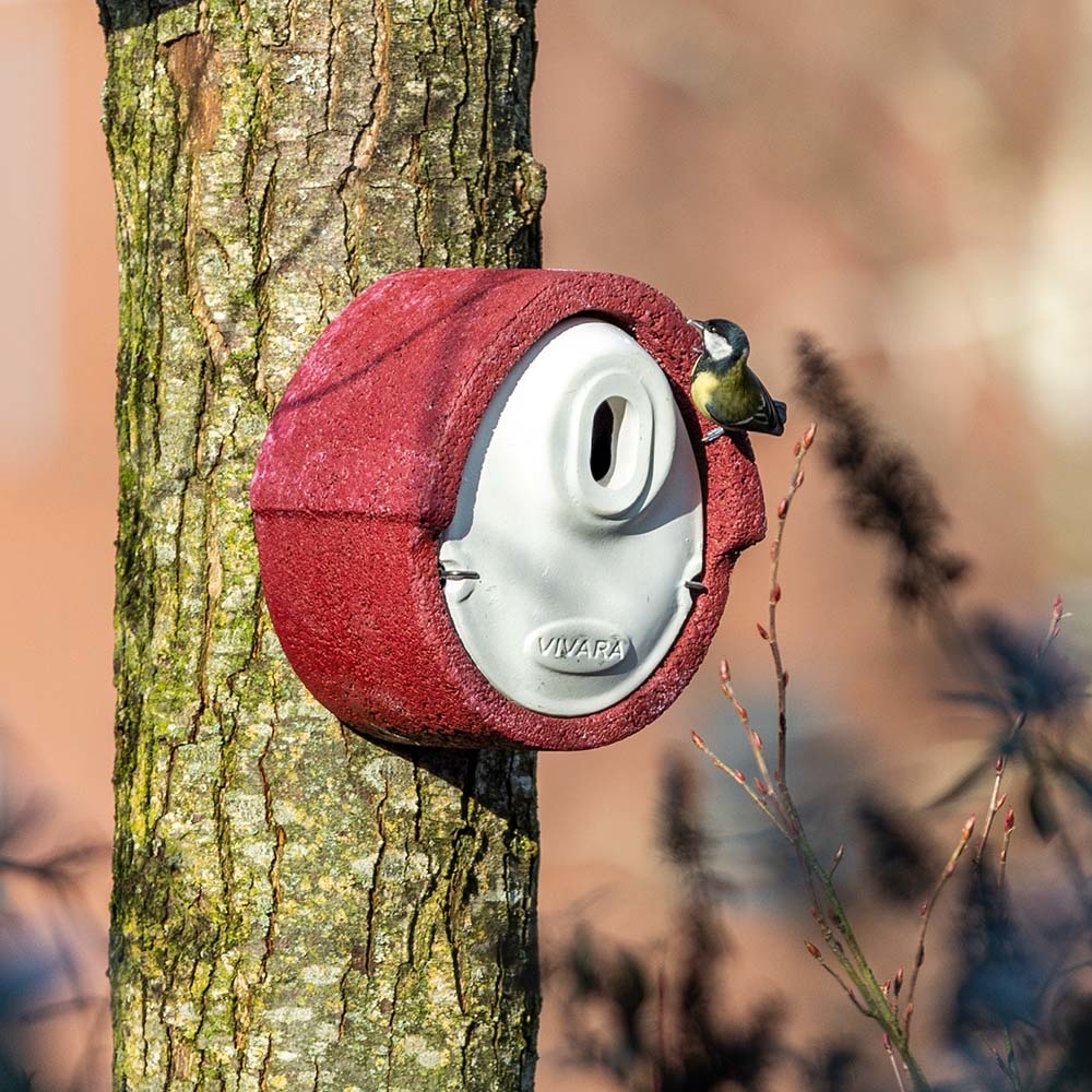 WoodStone® Alicante 32mm Oval Hole Nest Box (Red)