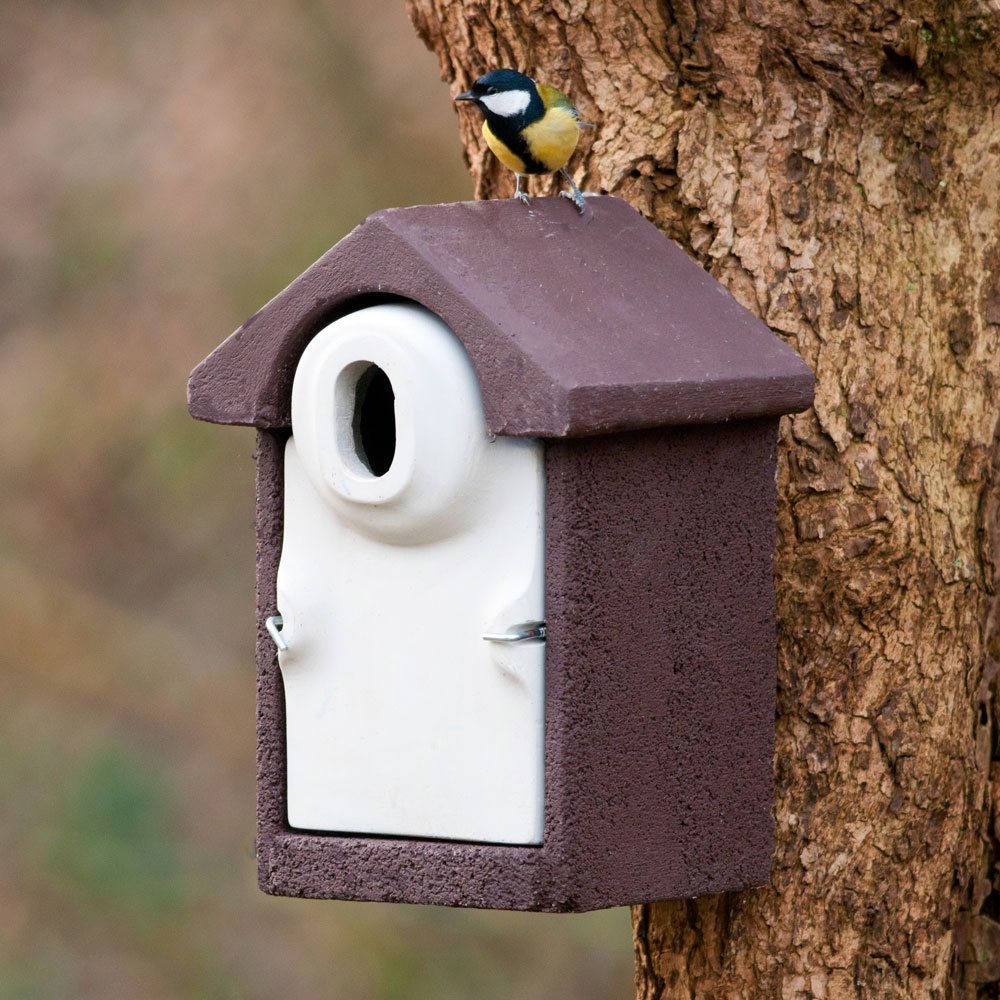 WoodStone® Seville 32mm Oval Hole Nest Box (Brown)