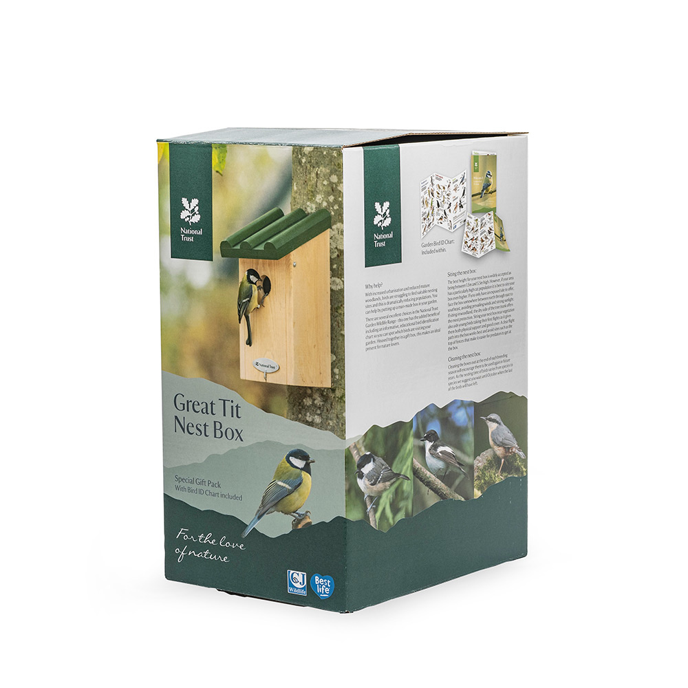 National Trust Great Tit Nest Box 32mm Gift Set