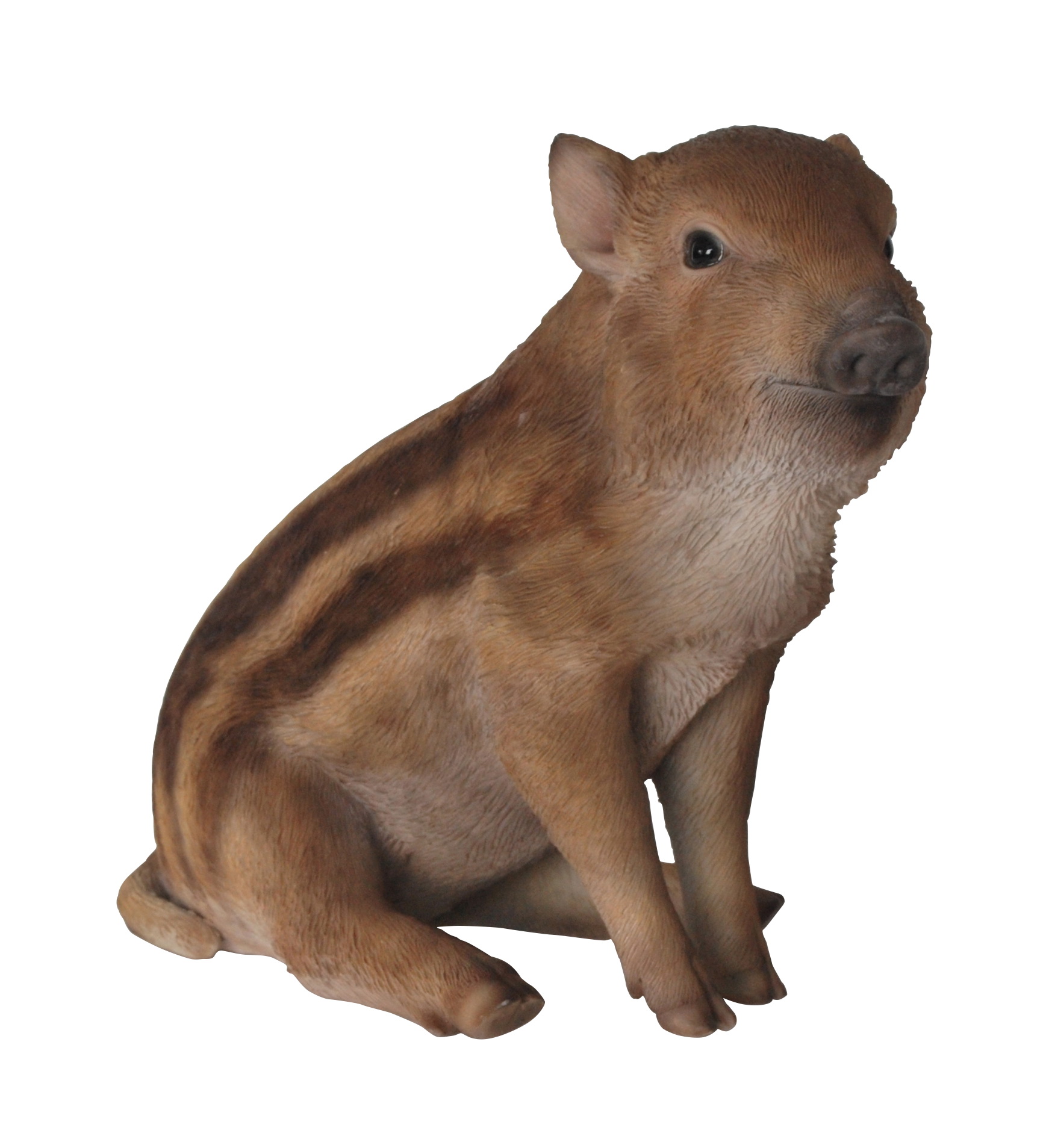 Kleines sitzendes Wildschweinbaby (Polystone)