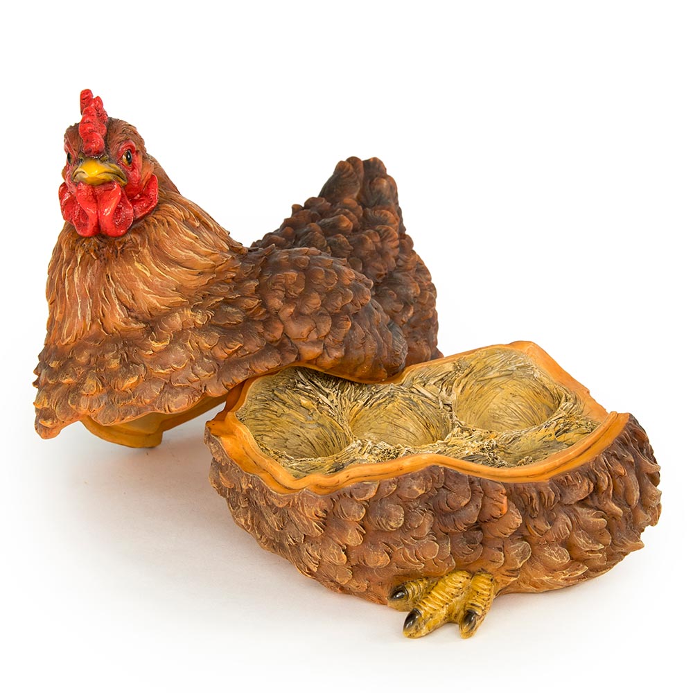 Poule sur des œufs (Polystone)