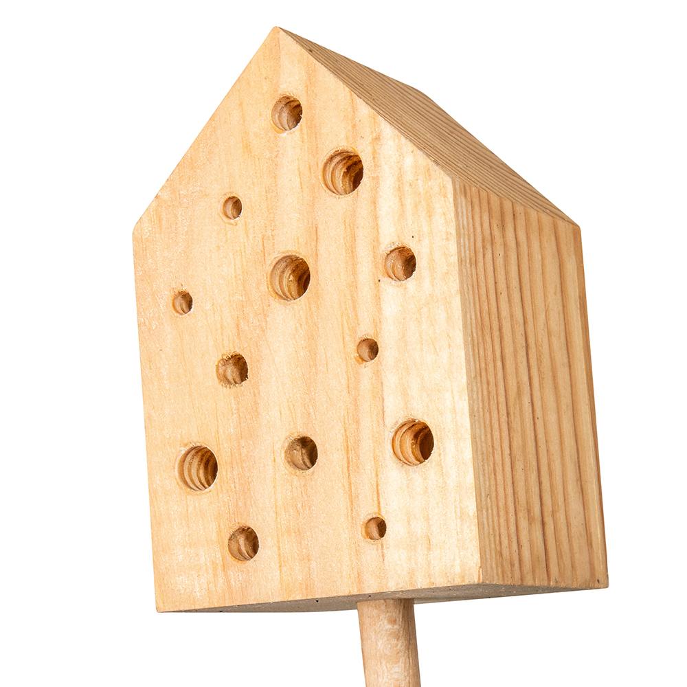 Mini insekthotel på pæl Cuba, sæt af 4