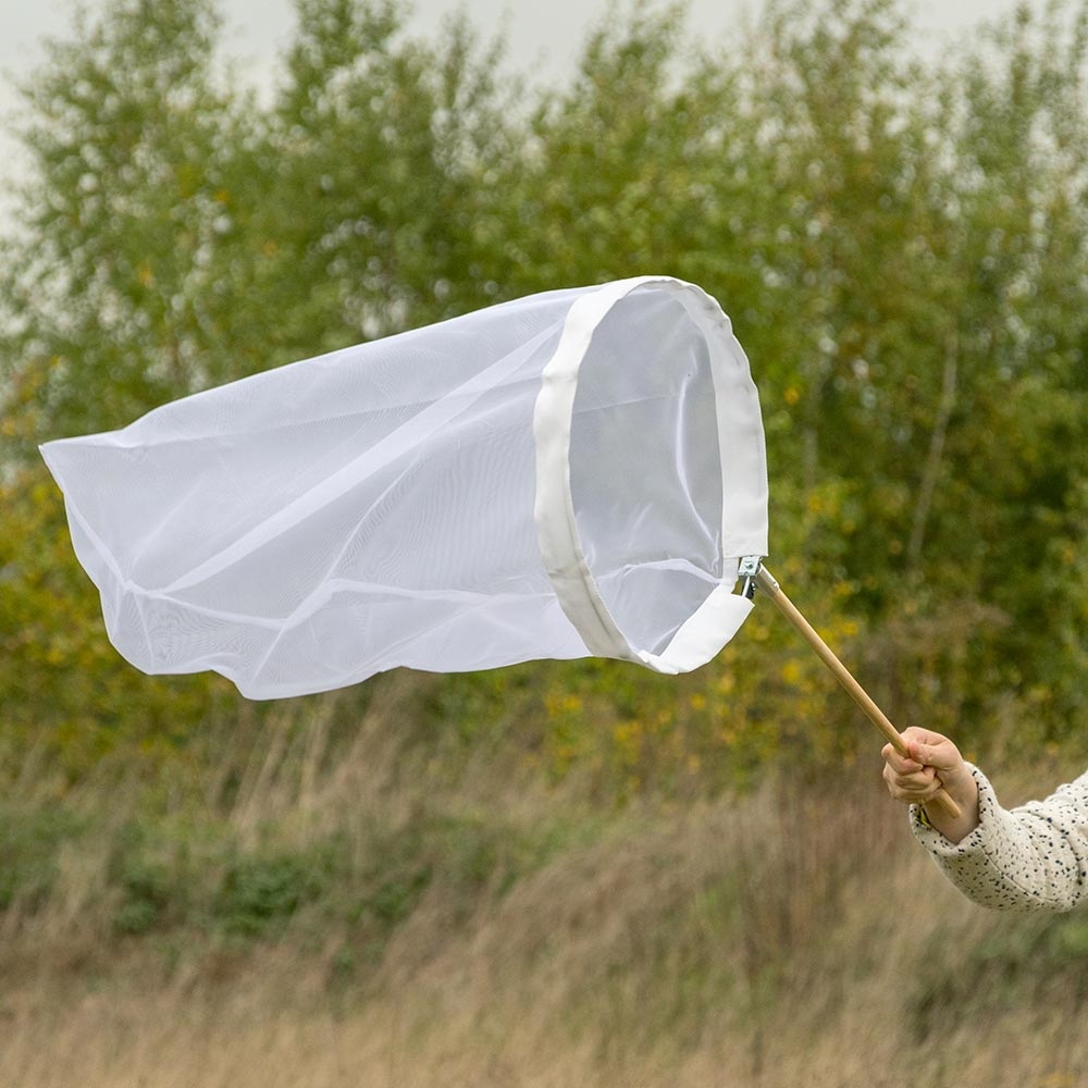 Schmetterlingsnetz weiss 40 cm - aufklappbarer Bügel