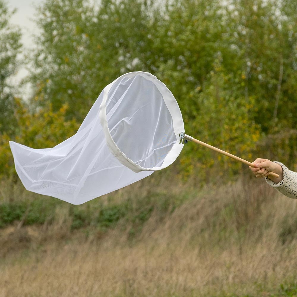 Vlindernet wit 50 cm - opklapbare beugel