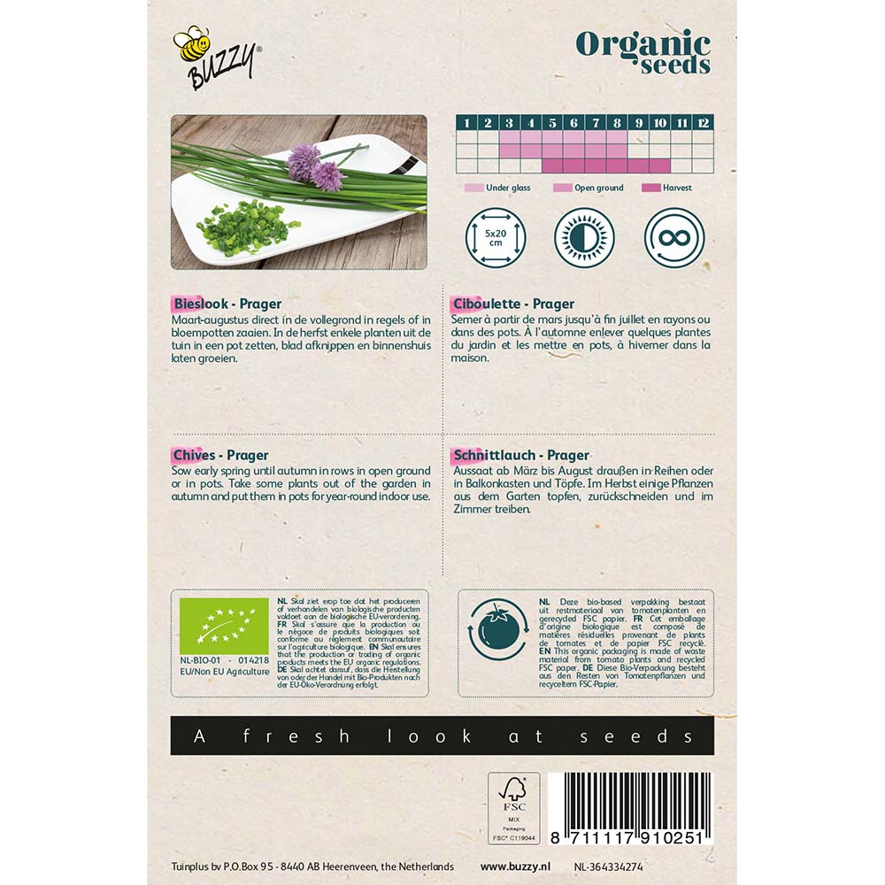 Buzzy® fröer - Gräslök Prager