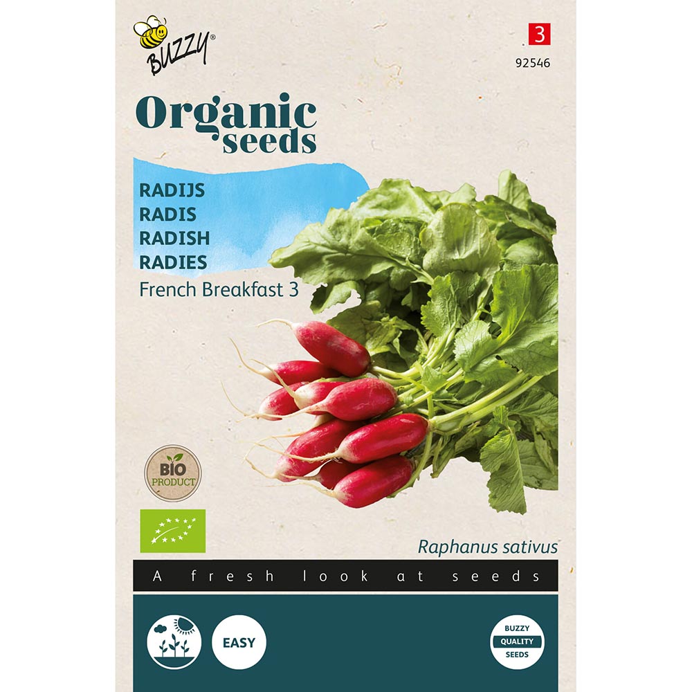 Buzzy® frø - Radiser French Breakfast 3