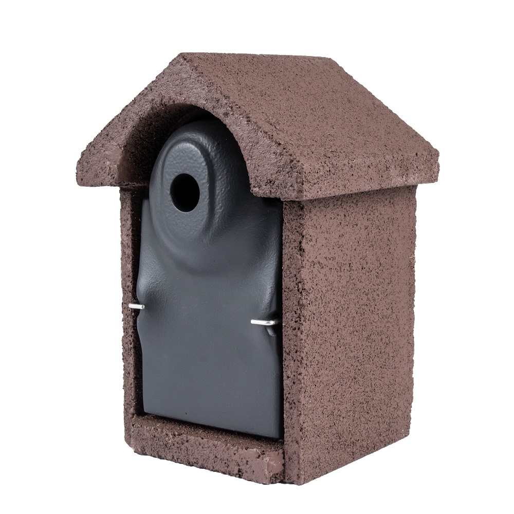 Woodstone Nestbox Bilbao 28mm Round Hole Brown